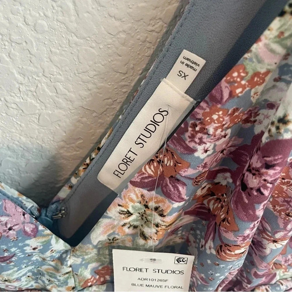 Floret Studios New Maxi Dress Extra Small Floral Print - Picture 11 of 12